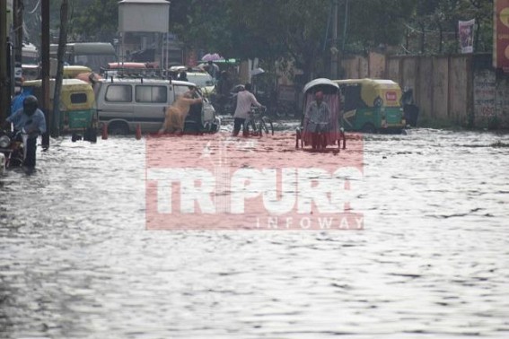Manik Sarkar's 'Nice' SMART City project goes under AMC corruption-flood Manik Sarkar's 'Nice' SMART City project goes under AMC corruption-flood